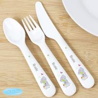 Personalised Tiny Tatty Teddy Cuddle Bug 3 Pc Plastic Cutlery Set Extra Image 2 Preview